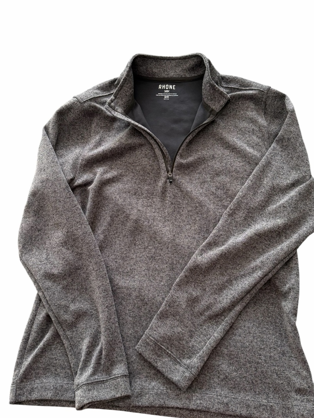RHONE Men’s Heather Gray Half-Zip Pullover
